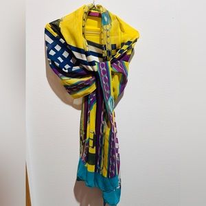 Tarnish long slim scarf